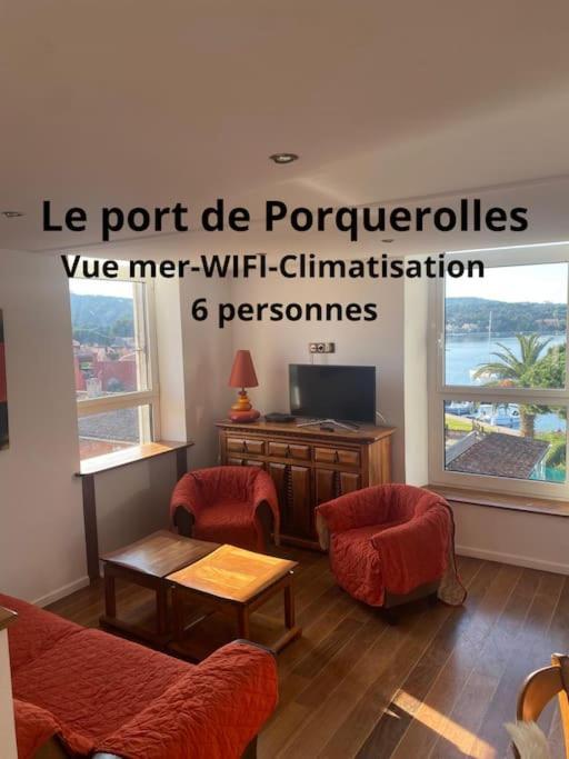 Ile De Porquerolles : T3 Climatise Vue Mer Εξωτερικό φωτογραφία